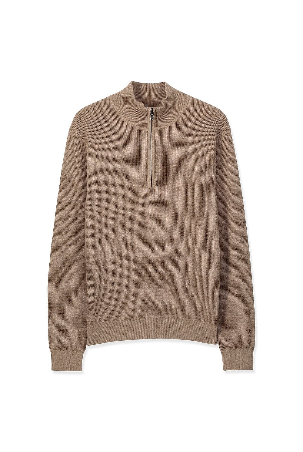 Textured Half Zip Knit