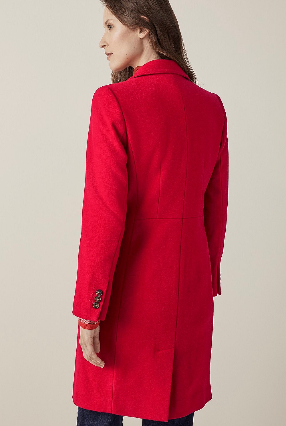 Wool Blend Car Coat