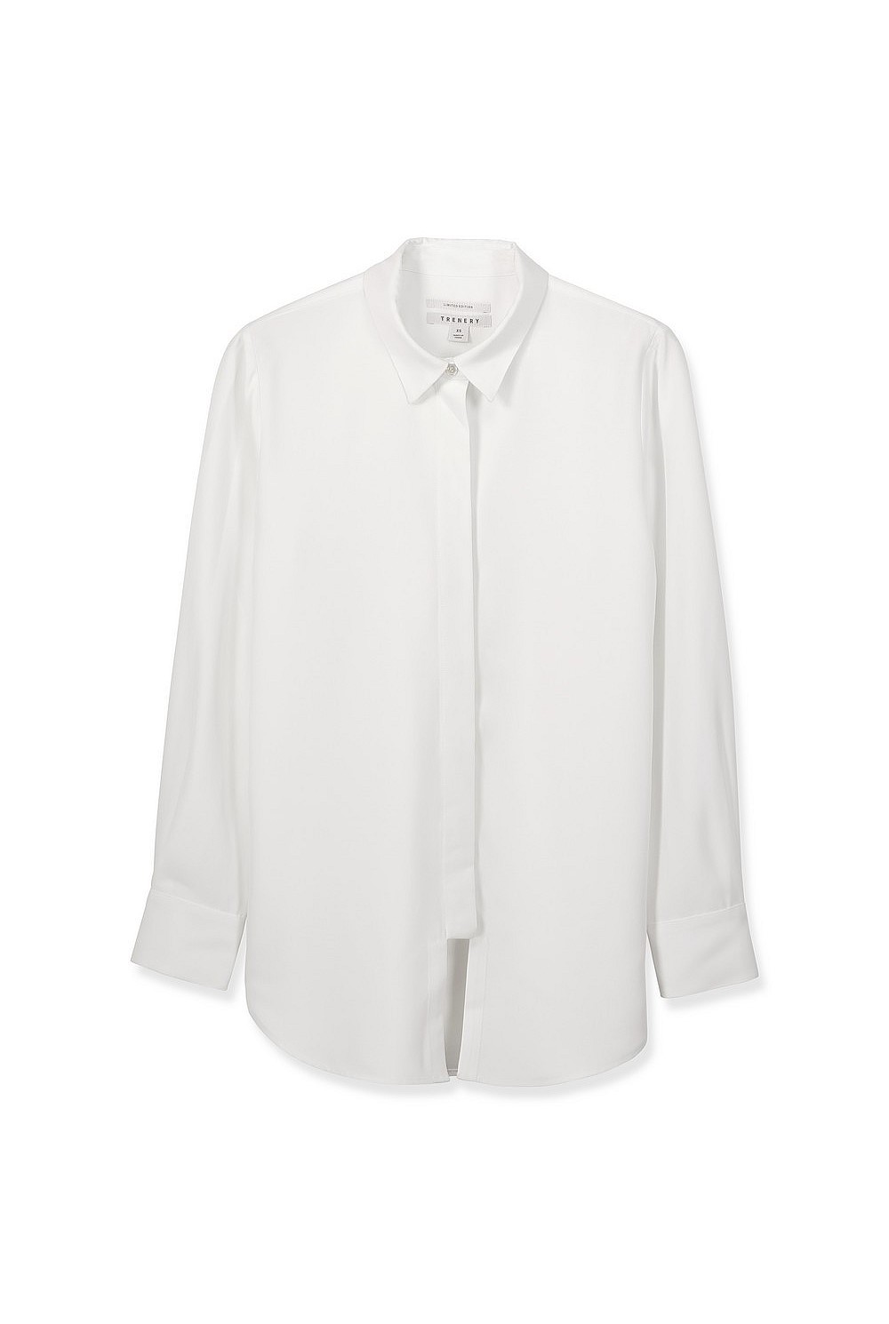 Acetate Blend Longline Shirt