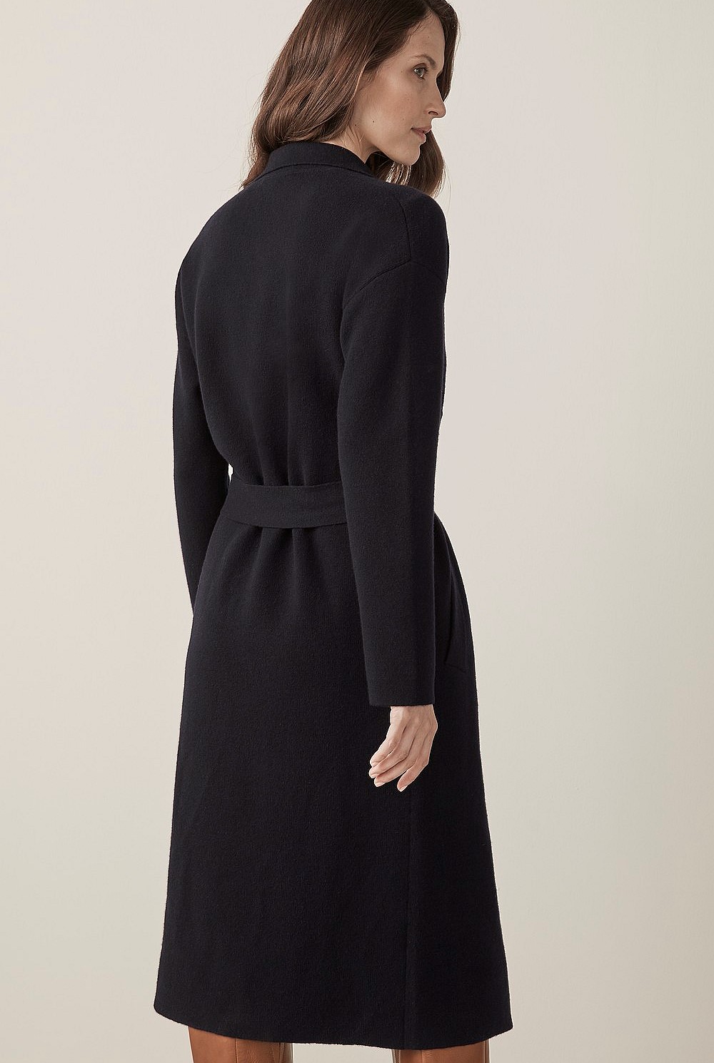 Merino Blend Knit Trench