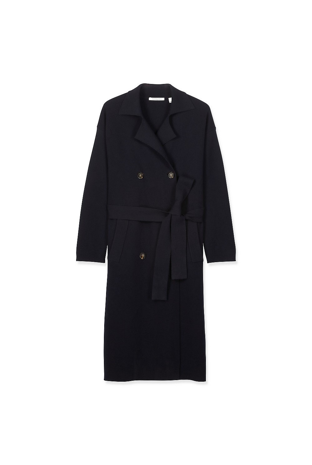 Merino Blend Knit Trench