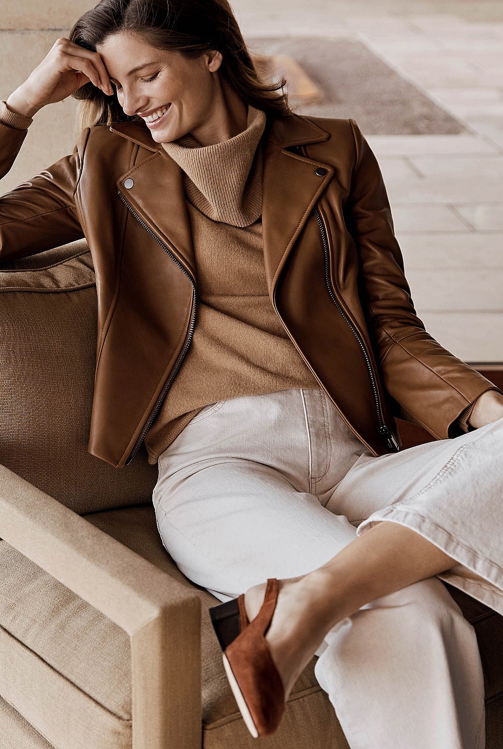 Merino Cashmere Roll Neck Tunic