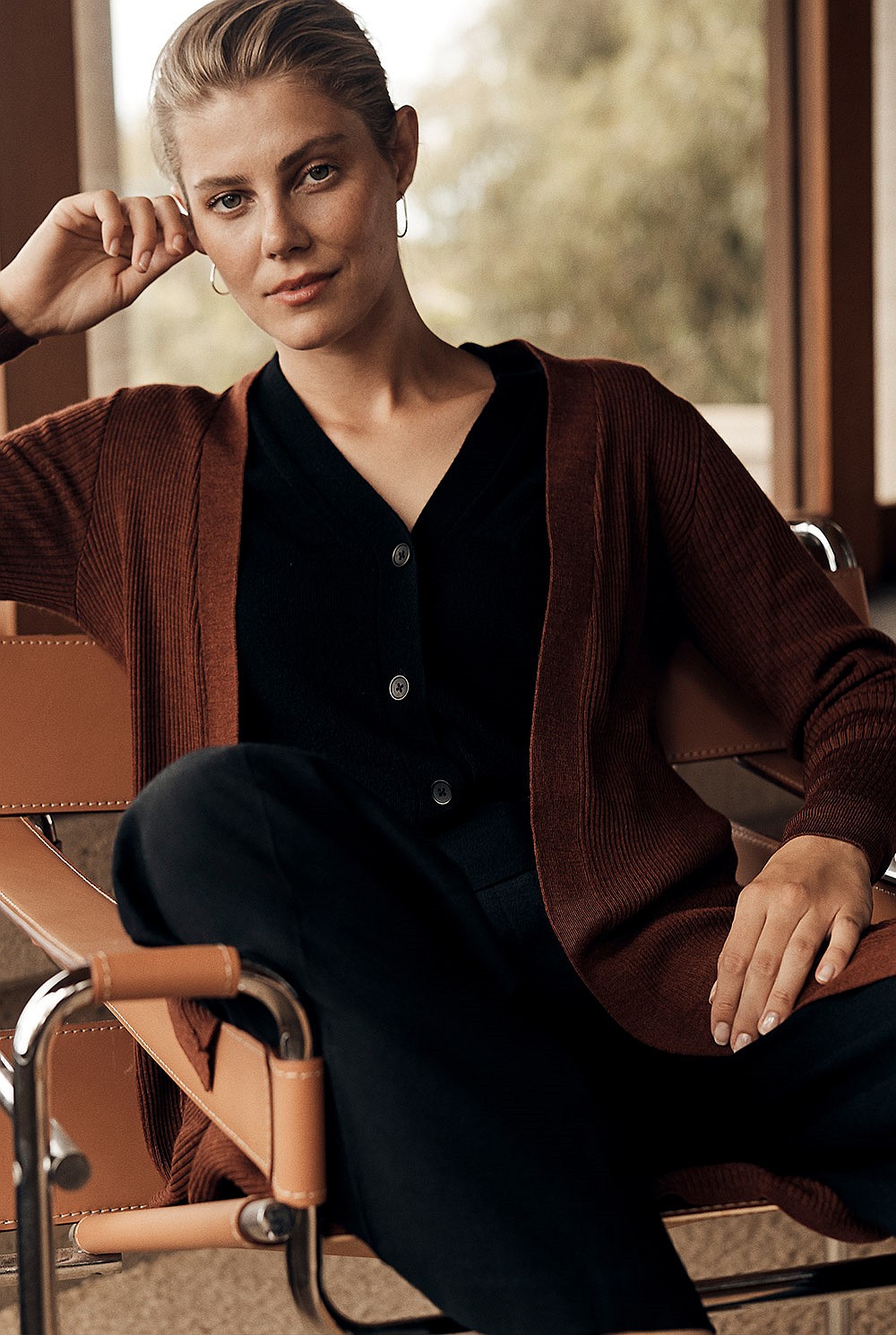 Merino Rib Cardigan