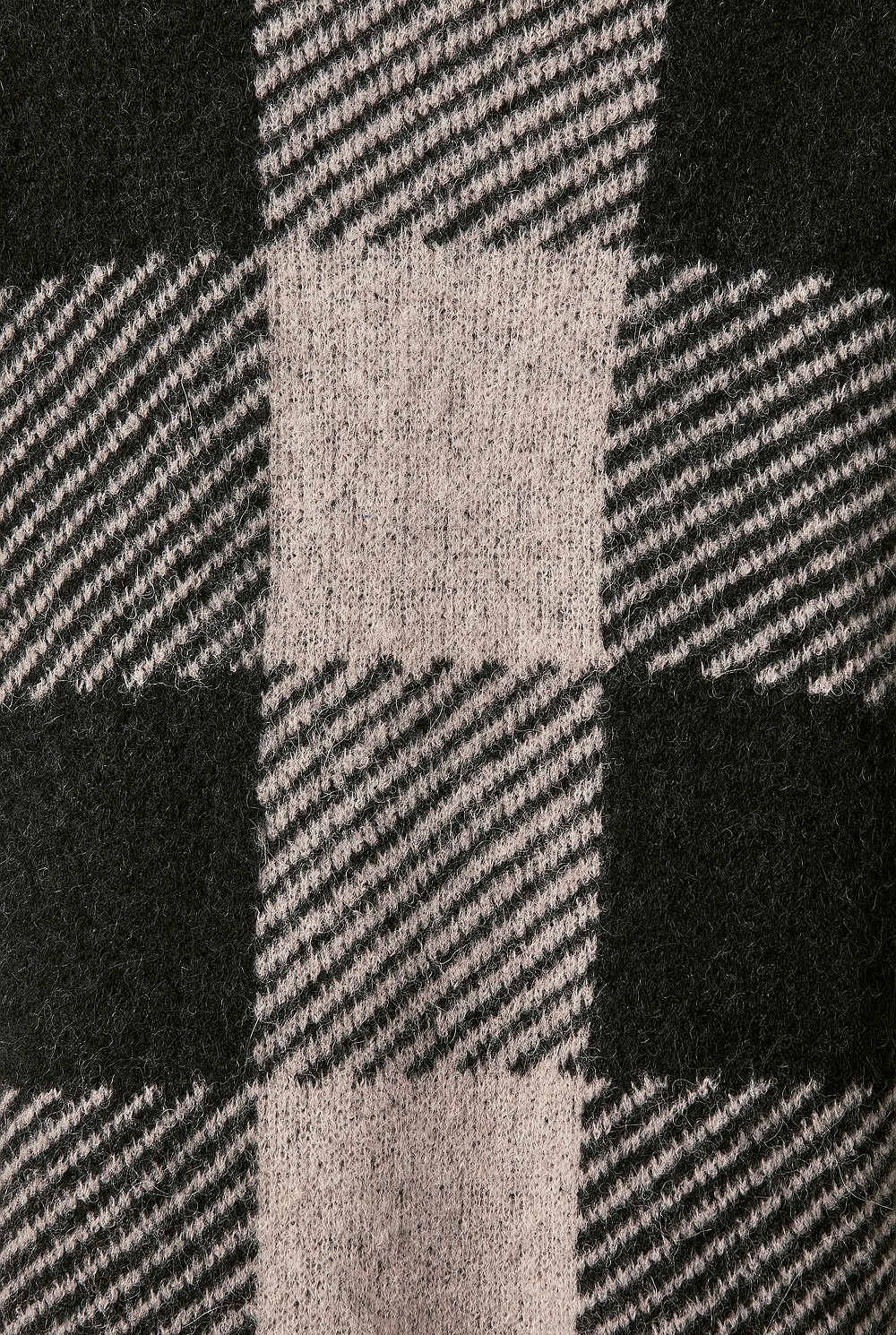 Alpaca Blend Check Cardigan