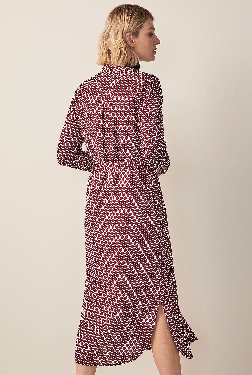Geometric Spot Print Dress