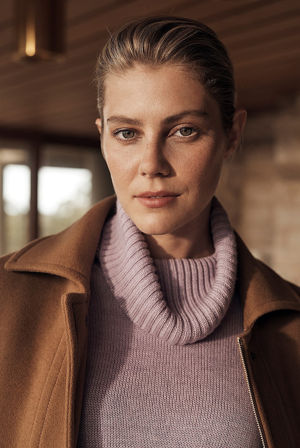 Merino Stitch Detail Roll Neck