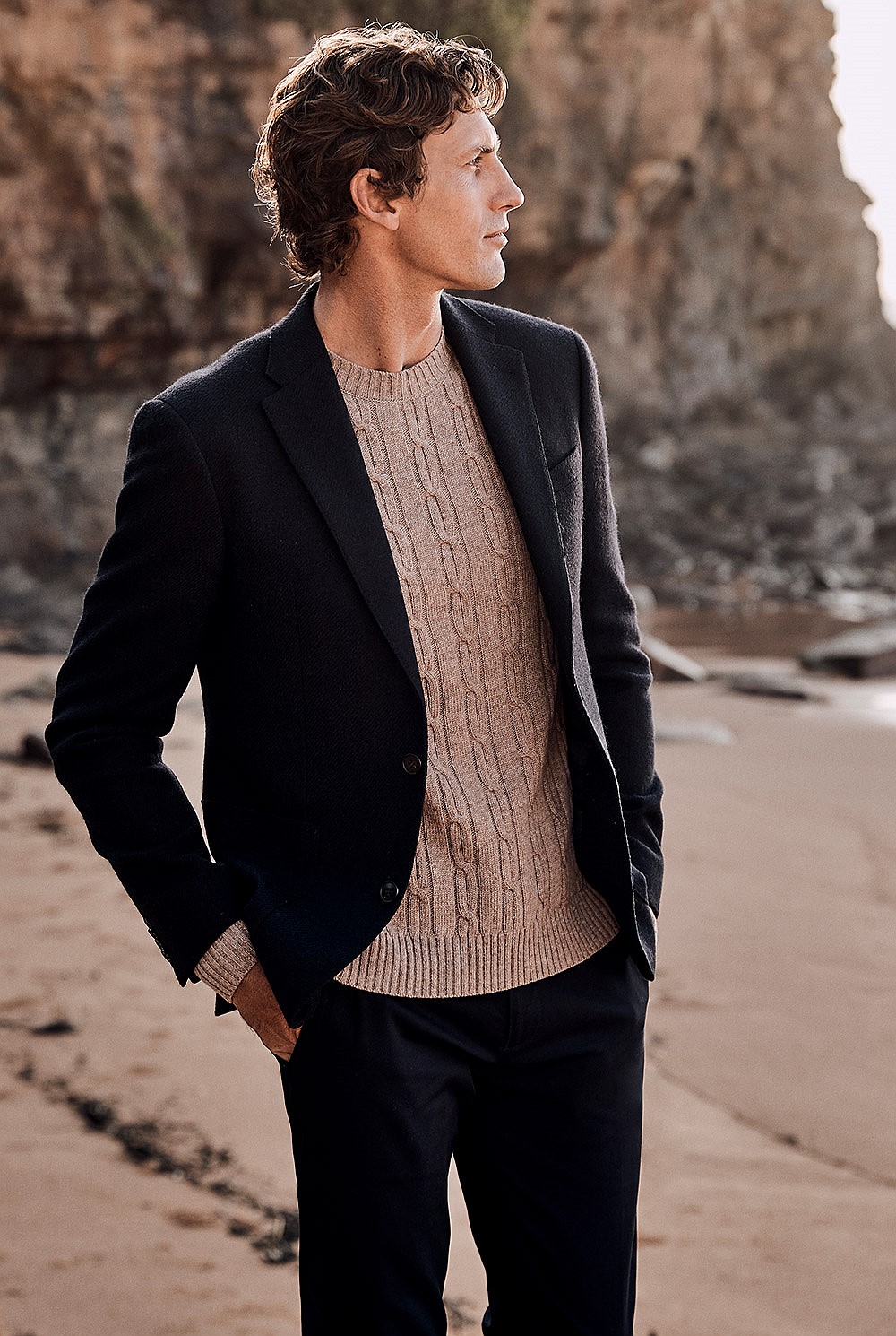 Cable Knit Crew Knit