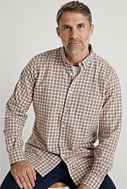 Regular Brushed Cotton Gingham Shirt