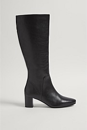 Leather Slouch Tall Boot