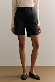 Stretch Cotton Double Cloth Short