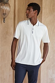 Cotton Interlock Contrast Trim Polo