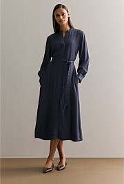 Mini Twill Shirt Dress