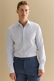 Tailored Fit Cotton Poplin Micro Spot Shirt