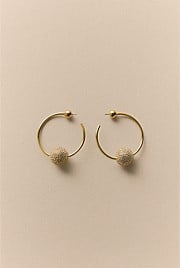 Eloise Crystal Hoop Earrings