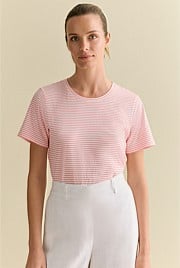 Australian Cotton Fine Stripe T-shirt