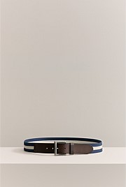 Striped Webbing Belt