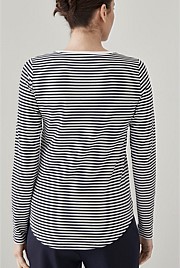 Organic Cotton Stripe Long Sleeve T-Shirt