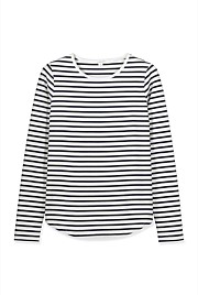 Organic Cotton Stripe Long Sleeve T-Shirt