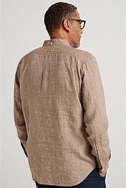 Tailored Fit Delave Linen Long Sleeve Shirt