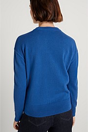 Organic Cotton Wool Seam Detail Crew