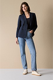 Pique Ponte Travel Blazer