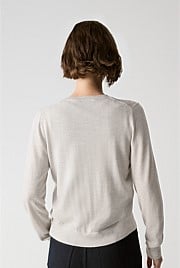 Australian Merino Classic Crew Cardigan