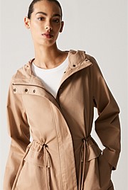 Stretch Cotton Twill Anorak