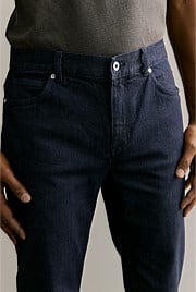 Relaxed Fit Dark Wash Jean