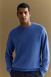 Australian Cotton Textured Knit Crew