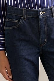 Mid Rise Straight Leg Jean