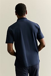 Cotton Interlock Tipped Polo