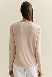 Silk Linen Luxury Blend Relaxed Knit