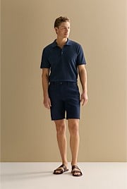 Cotton Dobby Longline Short