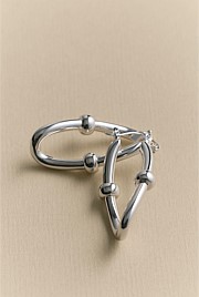 Signature Link Huggie Earrings