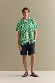 Regular Fit Abstract Geo Short Sleeve Shirt