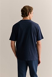 Linen Cotton Relaxed Crew T-shirt