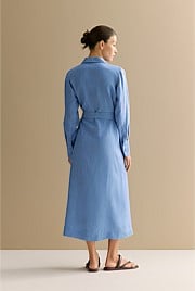 Delave Linen Classic Shirt Dress