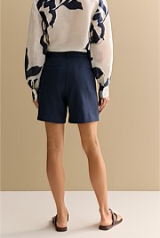 Linen Blend Twill Smart Short