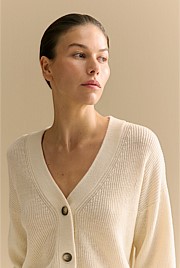 Linen Cotton Relaxed Cardigan