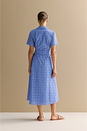 Broderie Anglaise Shirt Dress