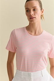 Australian Cotton Fine Stripe T-shirt