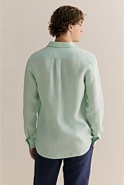 Regular Fit Delave Linen Long Sleeve Shirt