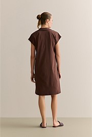 Cotton Interlock Polo Dress